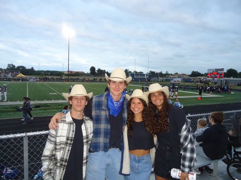 football games, football themes, country theme, cowboy theme, fnl, student section, senior year, teens, high school Student Section, Spirit Days, Cowboy Theme, Country Theme, Football Themes, A Football, Football Game, Cowboy And Cowgirl, Football Games