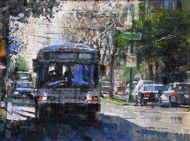 Mark Lague - San Francisco Bus Jennifer Mcchristian, Mark Lague, Colley Whisson, Painted Landscapes, Artist Reference, Online Art Courses, Urban Painting, Australian Painters, Bo Bartlett