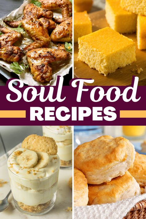 These soul food recipes are authentic, delicious, and good for the soul, of course! From mac and cheese to cornbread to fried chicken, you won't be able to resist these dishes. Soulfood Recipes, Southern Cooking Soul Food, Cooking Soul Food, Southern Foods, Southern Fried Catfish, Soul Food Recipes, Southern Family, Southern Cooking Recipes, Catfish Recipes