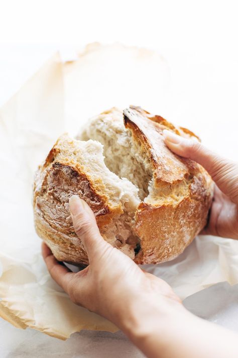 Miracle No Knead Bread! this is SO UNBELIEVABLY GOOD and ridiculously easy to make. crusty outside, soft and chewy inside - perfect for dunking in soups! | pinchofyum.com A Loaf Of Bread, Knead Bread, Best Bread Recipe, Loaf Of Bread, No Knead Bread, No Knead, Easy Bread Recipes, Easy Bread, Bread Recipes Homemade