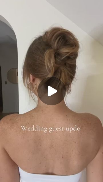 Jenny Strebe on Instagram: "So excited to show off this viral wedding guest updo by @kellyschroder this Friday! Be sure to save this style as inspiration for all your events this holiday season ✨️⁠
⁠
Thank you for showing off AIIR to over 3 million people Kelly! ⁠
⁠
#AIIRForce #hairstyle #trendyupdo #hairinspiration" Wedding Guest Hair Updos, Hair Updos For Weddings Guest, Updo Wedding Guest, Wedding Guest Updo Easy, Wedding Guest Hairstyles Updo, Medium Hair Updo, Easy Up Dos, Wedding Guest Updo, Quick Updos