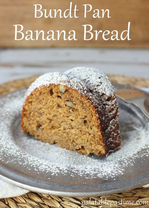 Holiday Cake Recipes, Bundt Pan Recipes, Banana Bundt, Banana Nut Bread Recipe, Banana Nut Bread, Nut Bread, Maple Walnut, Delicious Cake Recipes, Bundt Cakes Recipes