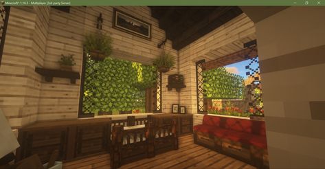 Minecraft Bedroom w/ window seats, log bed frame, plants, paintings. Mizunos 16 Craft, Mizunos CITs, Ghoulcraft, BSL shaders. Minecraft Window Sill, Window Seat Minecraft, Minecraft Hanging Bench, Cherry Blossom Enchantment Room Minecraft, Minecraft Window Irl, Mizunos 16 Craft, Minecraft Plants, Frame Plants, Log Bed Frame