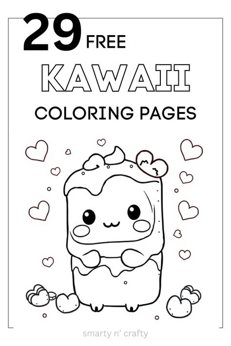 29 Kawaii Coloring Pages for FREE - Smarty n'Crafty Kawaii Colouring Pages, Kawaii Coloring Pages Free Printable, Kawaii Coloring Pages, Cute Handwriting, Happy Go Lucky, Coloring Pages Free Printable, Handwriting Styles, Victorian Clothing, Kawaii Aesthetic