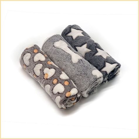 1 Pack 3 Puppy Blankets Super Soft Warm Sleep Mat Grey Cute Print Blanket Fluffy Dog Blankets, Puppy Blanket, Dog Bed Furniture, Cat Bed Furniture, Pet Blanket, Fluffy Dogs, Fluffy Cat, Dog Blanket, Cat Pet Supplies