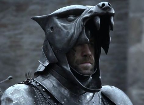 Sandor The Hound arrives in Winterfell fully armored Wolf Helmet, Hound Game Of Thrones, Sandor Clegane, Rory Mccann, Game Of Thrones Costumes, Valar Dohaeris, Hbo Game Of Thrones, The Hound, Cersei Lannister