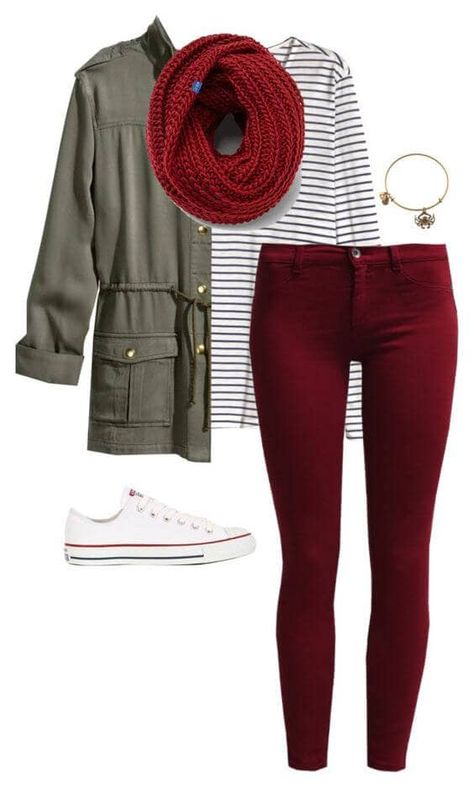 Sunset Green Clothes Purple, Maroon Jeans, Converse Outfits, Maroon Pants, Looks Jeans, Burgundy Pants, Outfits With Converse, Closet Inspiration, Combat Boot