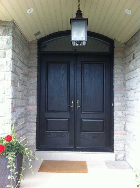 Double Front Doors No Windows, Double Front Entry Doors No Windows, Double Solid Front Doors, Solid Double Front Doors, Solid Wooden Front Door, Wooden Double Door Design Entrance Front Entry, Exterior Double Front Doors, Wooden Door Paint, White Wooden Doors