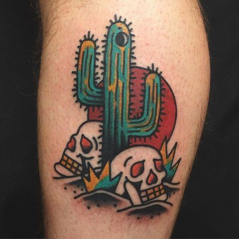 Saguaro Cactus Tattoo, Desert Tattoo, Arizona Tattoo, Mexican Tattoo, Cactus Tattoo, Tattoos Mandala, Western Tattoos, Traditional Tattoo Sleeve, Theme Tattoo