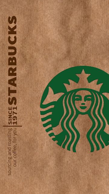 Starbucks Poster, Wallpapper Iphone, Wallpaper For Ios, Starbucks Wallpaper, Starbucks Design, Phone Case Diy Paint, Apple Logo Wallpaper Iphone, Cocoppa Wallpaper, Coffee Wallpaper