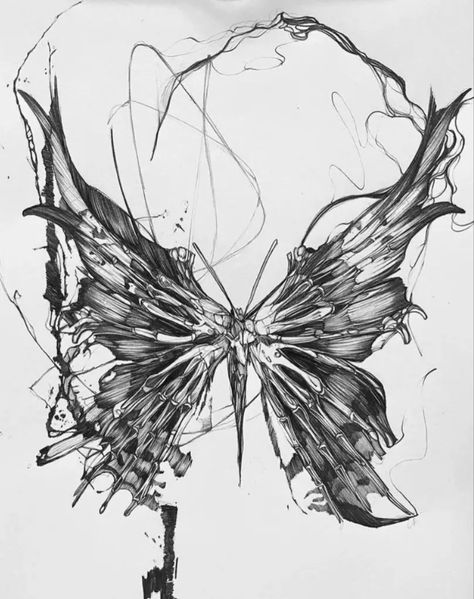 Dark Butterfly, Butterfly Back Tattoo, Skeleton Flower, Fairy Tattoo Designs, Anklet Tattoos, Wicked Tattoos, Scary Tattoos, Skeleton Tattoos, Creepy Tattoos