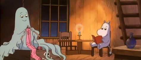 Anime gifs and movies | seinaet The Moomins, Moomin Valley, Tove Jansson, Over The Garden Wall, Cozy Evening, Old Cartoons, Love Bugs, Vintage Cartoon, Twitter Header