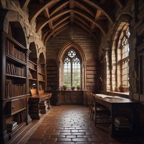 Fancy Castle Aesthetic, Fantasy House Inside, Medieval Fantasy House Interior, Castle Interior Concept Art, Old Castle Interior, Medieval House Interior, Castle Tower Interior, Medieval Office, Ancient Library Fantasy Art