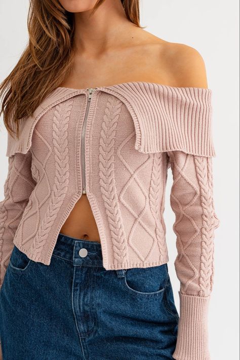 Crop top sweater outfit