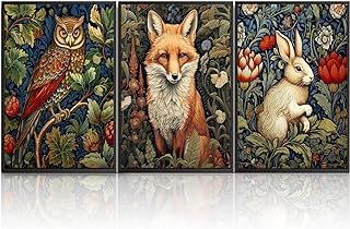 Amazon.ca : william morris wall art prints posters rabbit William Morris Portrait, Art Nouveau Rabbit, William Morris Golden Lily, William Morris Owl And Willow, William Morris Framed Print, Gothic Artwork, Wall Art Forest, Oil Painting Pictures, Painting Pictures