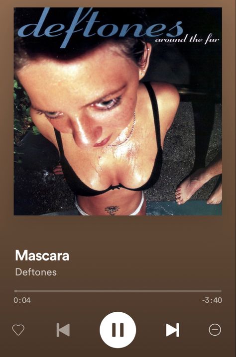 Mascara Deftones, Be Quiet And Drive, Deftones Songs, Spotify Screenshot, Around The Fur, Find Real Love, Cover Wallpaper, Be Quiet