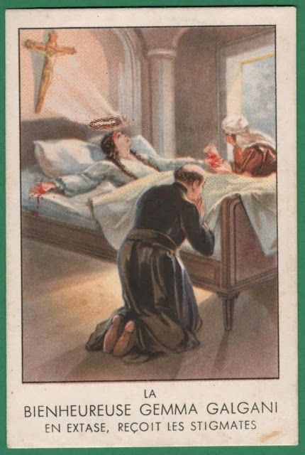 St Gemma Galgani: Prayer of St. Gemma Galgani to obtain a desired grace Saint Gemma, St Gemma, St Gemma Galgani, Gemma Galgani, Female Saints, Vintage Holy Cards, Vintage Nurse, Holy Father, National Library