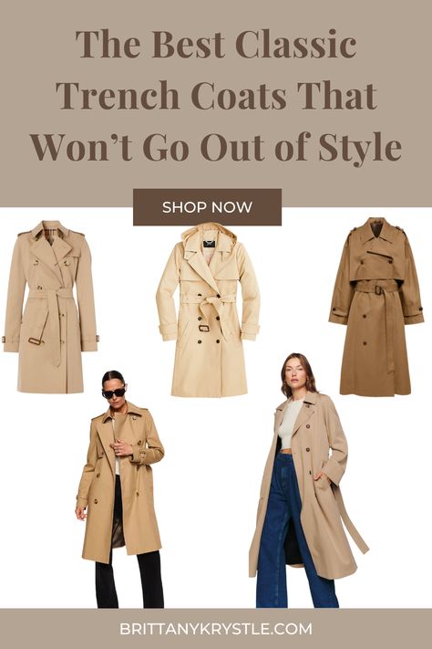 Looking for a coat that never goes out of style? Check out our collection of classic trench coats for women. With a range of sizes, colors, and styles to choose from, you're sure to find the perfect coat to fit your taste and budget. Camel Trench Coat, Trench Coat Outfit, Beige Trench Coat, Hooded Trench Coat, Diy Jacket, French Girl Style, Classic Trench Coat, Timeless Wardrobe, Long Wool Coat