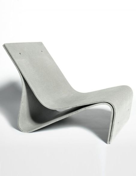 SPONEK LOUNGE CHAIR Modern Concrete Furniture, Diy Cement Chair, Concrete Chair, Cement Chair, Plastic Lounge Chair, Concrete Lounge Chair, Bench Concrete, Concrete Furniture Design, Terrazzo Furniture