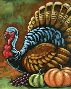 Birthday Paint Party, Adult Paint Party, Social Artworking, Turkey Drawing, Turkey Painting, Turkey Art, Fall Canvas Painting, Birthday Painting, Thanksgiving Pictures