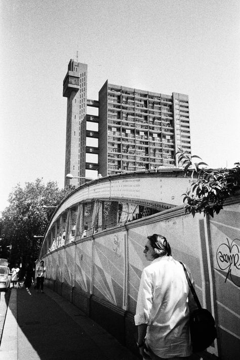 Trellick - 2021 #alevelart #brutalism Trellick Tower, 35mm Photography, A Level Art, Brutalism, On Film, Student Art, Tower, Film, Photography