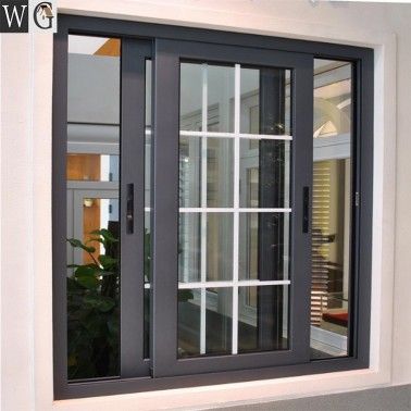 Theftproof Simple Iron Windows Grills House Aluminum Sliding Window Latest Window Designs, Aluminum Windows Design, Sliding Window Design, Modern Window Design, Modern Window Grill, Window Glass Design, Minimalist Window, Window Grill Design Modern, Sliding Doors Exterior