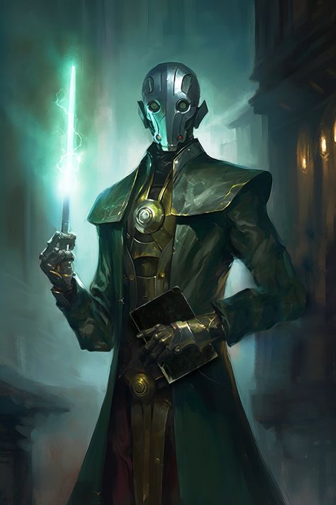 Warforged Wizard, Steampunk Robots, Dnd Stories, Fantasy Wizard, Dungeons And Dragons Classes, Fantasy Races, Dungeons And Dragons Characters, Dnd Art, Dungeons And Dragons Homebrew