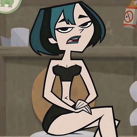 Gwen A Tutto Reality, Total Drama Gwen, Super Nana, Female Cartoon Characters, 8bit Art, Drama Total, Drama Island, Cartoon Profile Pictures, Dark Icon