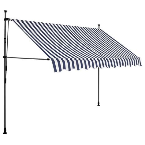 VidaXL Polyester Retractable Standard Patio Awning | Wayfair Door Awnings, Window Awnings, Retractable Awning, Patio Awning, The Terrace, Canopy Outdoor, Sun Shade, The Window, Outdoor Living Space