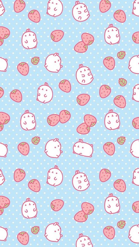 Molang Wallpaper, Kawaii Background, Images Kawaii, Sanrio Wallpaper, The Wallpaper, Cute Patterns Wallpaper, Kawaii Wallpaper, Cute Backgrounds, Cute Chibi