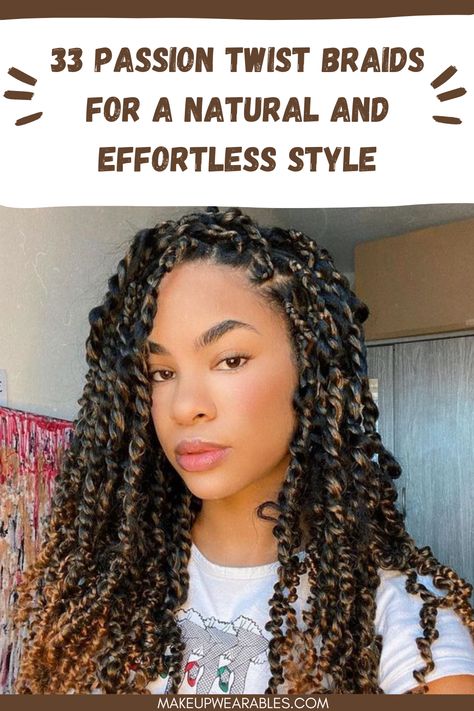 Beautiful Passion Twist Braids for a Chic and Effortless Look Passion Twist Bohemian Hair, Large Passion Twists Hairstyle, Bob Passion Twists Hairstyle, Fluffy Twists Braids, Two Strand Twist Hairstyles With Weave, Passion Twists Shoulder Length, Medium Length Passion Twists, Chunky Passion Twists, Senglanese Twists