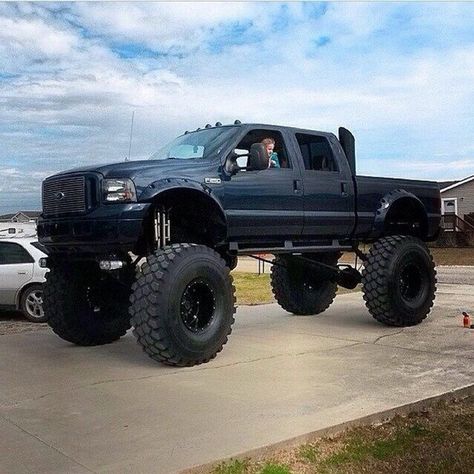 Impala Chevrolet, Jacked Up Truck, Custom Lifted Trucks, Black Truck, Future Trucks, Hors Route, Lifted Ford, Lifted Truck, Lifted Chevy