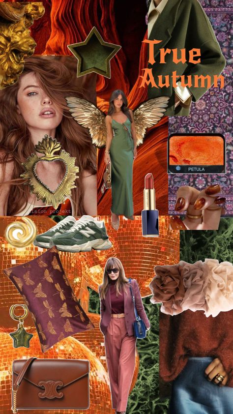 True (warm) Autumn inspo Deep Autumn Palette, Soft Autumn Deep, Autumn Color Palette Fashion, Pantone Trends, Warm Fall Outfits, Deep Autumn Color Palette, Autumn Skin, Soft Autumn Color Palette, Dress Body Type