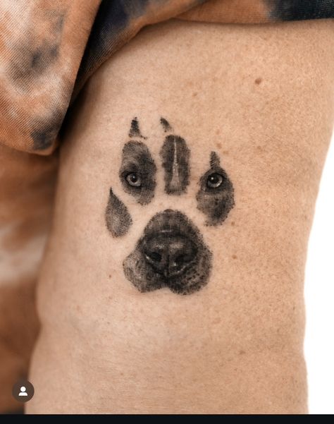 Tattoo Perro, Dark Mark Tattoos, Kitten Tattoo, Pitbull Tattoo, Dog Memorial Tattoos, Simple Tattoos For Guys, Dog Paw Tattoo, Paw Tattoo, Meaningful Tattoo