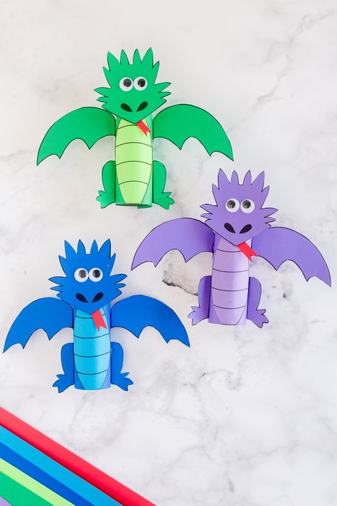 Dragon paper roll crafts Dragon Crafts Preschool, Dragon Paper, Craft Projects For Adults, Diy Preschool, Chinese New Year Crafts, Dragon Crafts, Toilet Paper Roll Crafts, Animal Crafts For Kids, Paper Roll Crafts