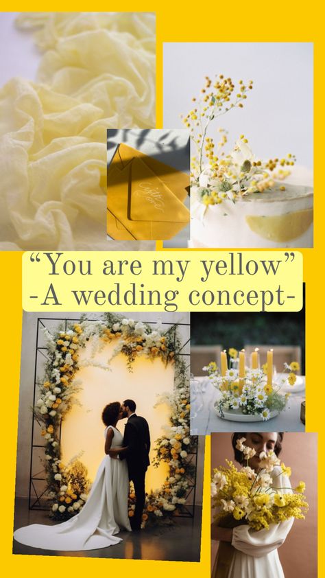 A yellow color scheme wedding that holds sentimental value. Color Schemes Yellow, Yellow Wedding Colors Schemes, Color Scheme Wedding, Wedding Colors Schemes, Yellow Color Scheme, Yellow Wedding Colors, Wedding Yellow, Yellow Colour Scheme, Colors Schemes