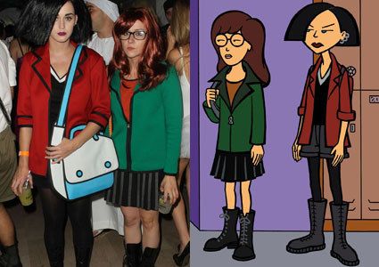 Katy Perry and her BFF as Daria and Jane Lane Daria Costume, Jane Costume, Daria And Jane, Shannon Woodward, Jane Lane, Halloween Pics, Halloween Coustumes, Celebrity Halloween, Halloween Idea