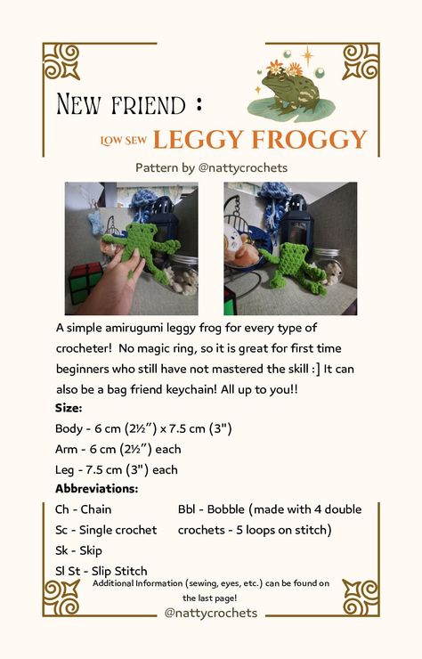 Leggy Froggy Pdf Pattern Leggy Froggy Crochet Pattern, Leggy Frog Crochet Pattern Free, Crochet Leggy Frog Pattern, Leggy Froggy Crochet, Crochet Leggy Frog Free Pattern, Crochet Leggy Frog, Leggy Froggy Crochet Pattern Free, Crochet Frog, Fun Crochet Projects