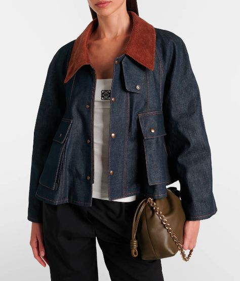 LOEWE Trapeze Denim Jacket, LOEWE Denim Jacket, Denim Jacket, luxury fashion, high fashion, 2024 fashion trends, designer clothing,  elegant style,  luxury lifestyle, fashion-forward,designer accessories,  sophisticated style, glamorous living, high-end fashion, exclusive fashion, luxury brands, fashionista, style icon, shopping, trends, must-have, fashiontrends, fashion, apparel, best, wear, style, love fashion Everyday Uniform, Vegan Cakes, Summer Style Guide, Denim Jacket Fashion, Fall 24, Raw Denim, Everyday Wardrobe, Jacket Style, Net A Porter