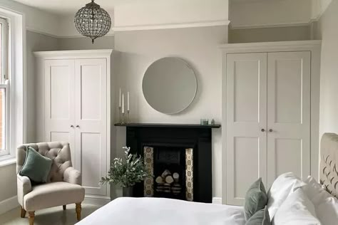 10 Neutral Paint Colors to Shop Now Victorian House Interiors, Bedroom Built In Wardrobe, Victorian Bedroom, Edwardian House, Bedroom Fireplace, Bedroom Renovation, Cottage Bedroom, Style Deco, Bedroom Wardrobe