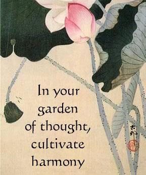 In your garden of thought, cultivate harmony. Ohara Koson Morning Mantras, Cultivate Kindness, Arte Yoga, Ohara Koson, Buddhist Quotes, Meditation Quotes, Sumi E, Chinese Painting, Flowers And Leaves