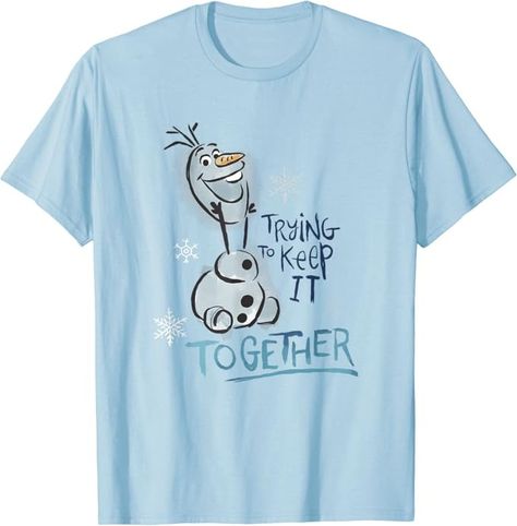 Amazon.com: Disney Frozen Olaf Smiling Trying To Keep It Together Poster T-Shirt : Clothing, Shoes & Jewelry Trying To Keep It Together, Together Poster, Disney Frozen Olaf, Frozen Olaf, Disney Frozen, Olaf, Branded T Shirts, Shoes Jewelry, Fashion Branding