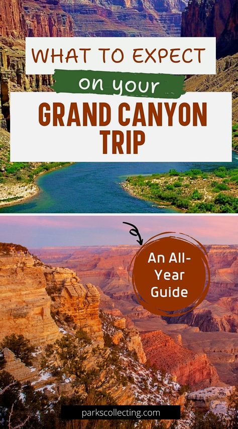 Planning a Grand Canyon vacation? Discover the best time of year to visit Grand Canyon National Park with my month-by-month guide! From spring's vibrant blooms to fall's crisp air, each season offers unique experiences. Get insider tips for visiting Grand Canyon National Park, including the best times for hiking, sightseeing, and avoiding crowds. Make your Grand Canyon vacation unforgettable by knowing exactly when to go! #grandcanyon #arizona #nationalparks | US national parks | USA Travel Grand Canyon Trip, Grand Canyon Photography, Grand Canyon Vacation, Grand Canyon Camping, Visiting The Grand Canyon, Grand Canyon South Rim, Trip To Grand Canyon, American National Parks, National Park Road Trip