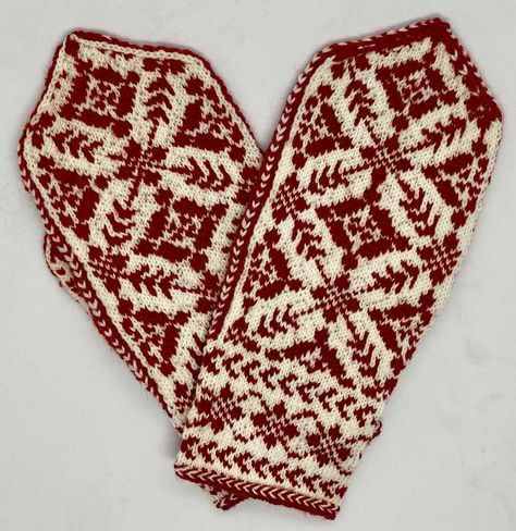 Gorgeous New Selbu Mittens - PLUS BONUS: Learn to design your own! Selbu Mittens Charts, Selbu Mittens Pattern, Norwegian Mittens Pattern, Selbu Mittens Free Pattern, Knitted Mittens Pattern Norwegian, Selbu Mittens, Mittens Template, Norwegian Knitting, Knitted Mittens Pattern