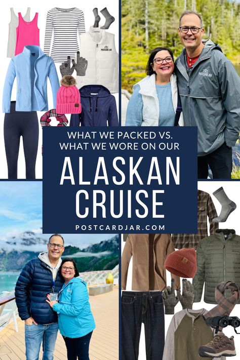 We share in this post what we packed and wore on our Alaskan cruise. Find out what you will definitely need to have with you when you take a bucket list trip to Alaska. We also share the things we packed but did not use to help you save space in your suitcase. Alaska is a great family destination and you will want to know how to prepare for your once in a lifetime trip to the last frontier. What To Wear Alaska Cruise In May, How To Pack For Alaskan Cruise, Packing For Alaska Cruise In June, Packing For Alaskan Cruise In July, Alaska Cruise Packing List May, Alaska Cruise Outfits October, Alaskan Cruise Packing List July, Packing For Alaska Cruise In September, Clothes For Alaska Cruise