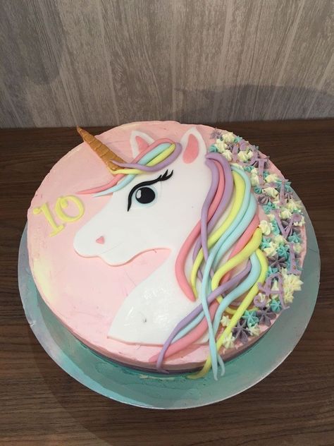 Simple Unicorn Cake, Unicorn Cake Design, Easy Unicorn Cake, Unicorn Birthday Party Cake, Rainbow Cake Pops, Unicorn Birthday Cake, Cake Designs Birthday, Unicorn Cake, Birthday Party Cake