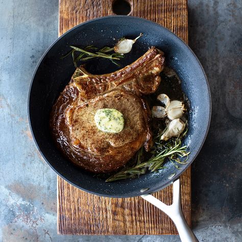 Sur La Table Recipes, Shallot Butter, How To Prepare Steak, Thanksgiving Essentials, Night Recipes, Date Night Recipes, Cast Iron Skillet Recipes, Seared Steak, Butter Recipe