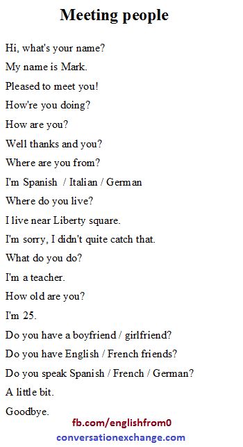 English For Beginners: Meeting people English Dialogues For Beginners, English Conversation For Kids, English Conversation Learning, Better English, English For Beginners, English Learning Spoken, Conversational English, Learn English Grammar, English Language Teaching
