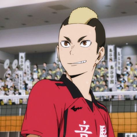 #yamamoto #haikyuu #nekoma Yamamoto Haikyuu, Taketora Yamamoto, Haikyuu Comic, Bald Boy, Haikyuu Nekoma, Romantic Lovers, Haikyuu Icons, Dog Filter, Haikyuu 3