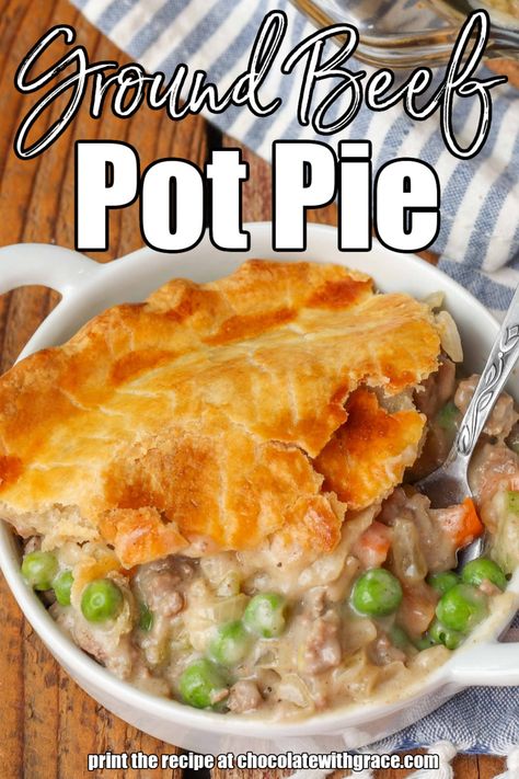 Ground Beef Pot Pie, Roast Beef Pot Pie, Meat Pot Pie, Beef Pie Recipe, Beef Pot Pie Recipe, Homemade Pot Pie, Pot Pie Recipe Easy, Beef Pot Pie, Leftover Pot Roast